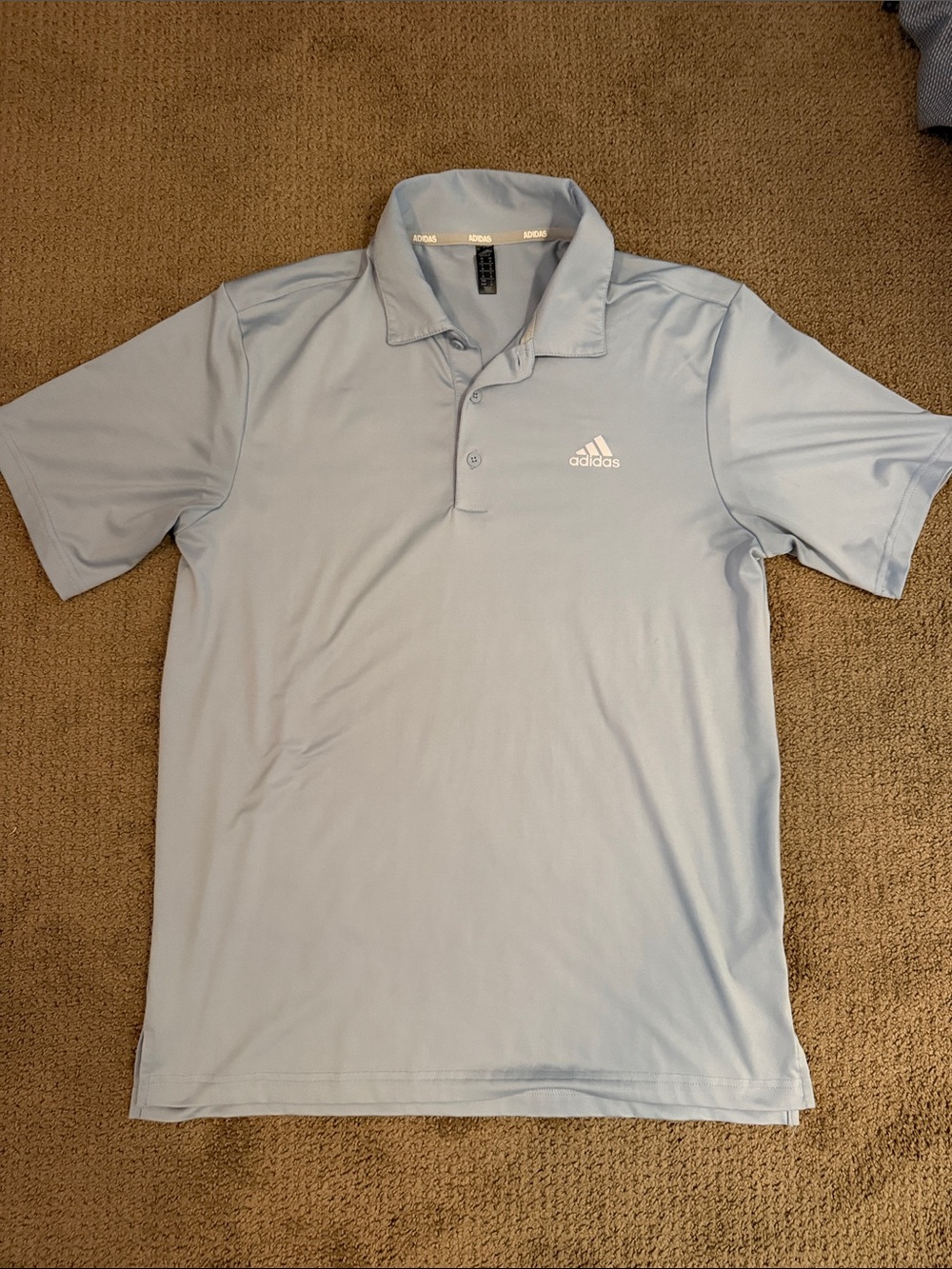 adidas Men’s Sky Blue Polo with Logo